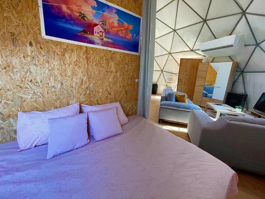 Hotel Olive Dome - כיפה גיאודזית ענקית ומודרנית בין עצי הזית Yavneʼel Exterior foto